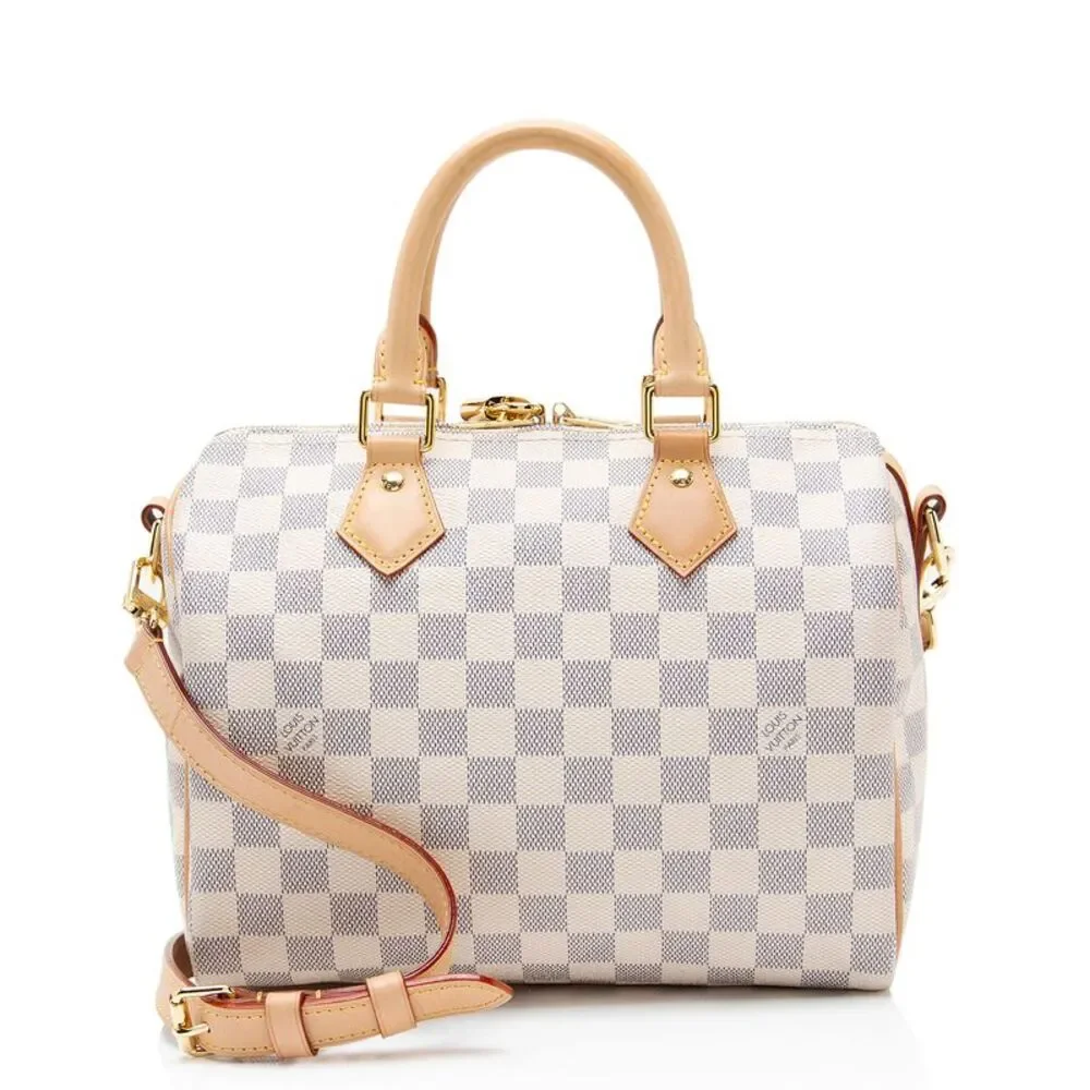 Louis Vuitton Damier Azur Speedy Bandouliere 25 Satchel